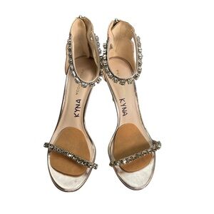 Pelle Moda Heels in Snakeskin and Gold - Size 8 1/2 - Previously Worn!